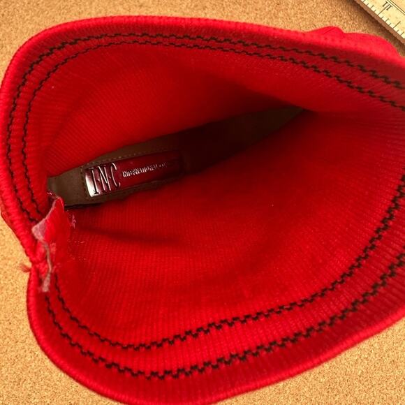 INC International Concepts Sz 9.5 M Red Sock Pull On Stiletto Heel Peep Toe EUC - Picture 5 of 5